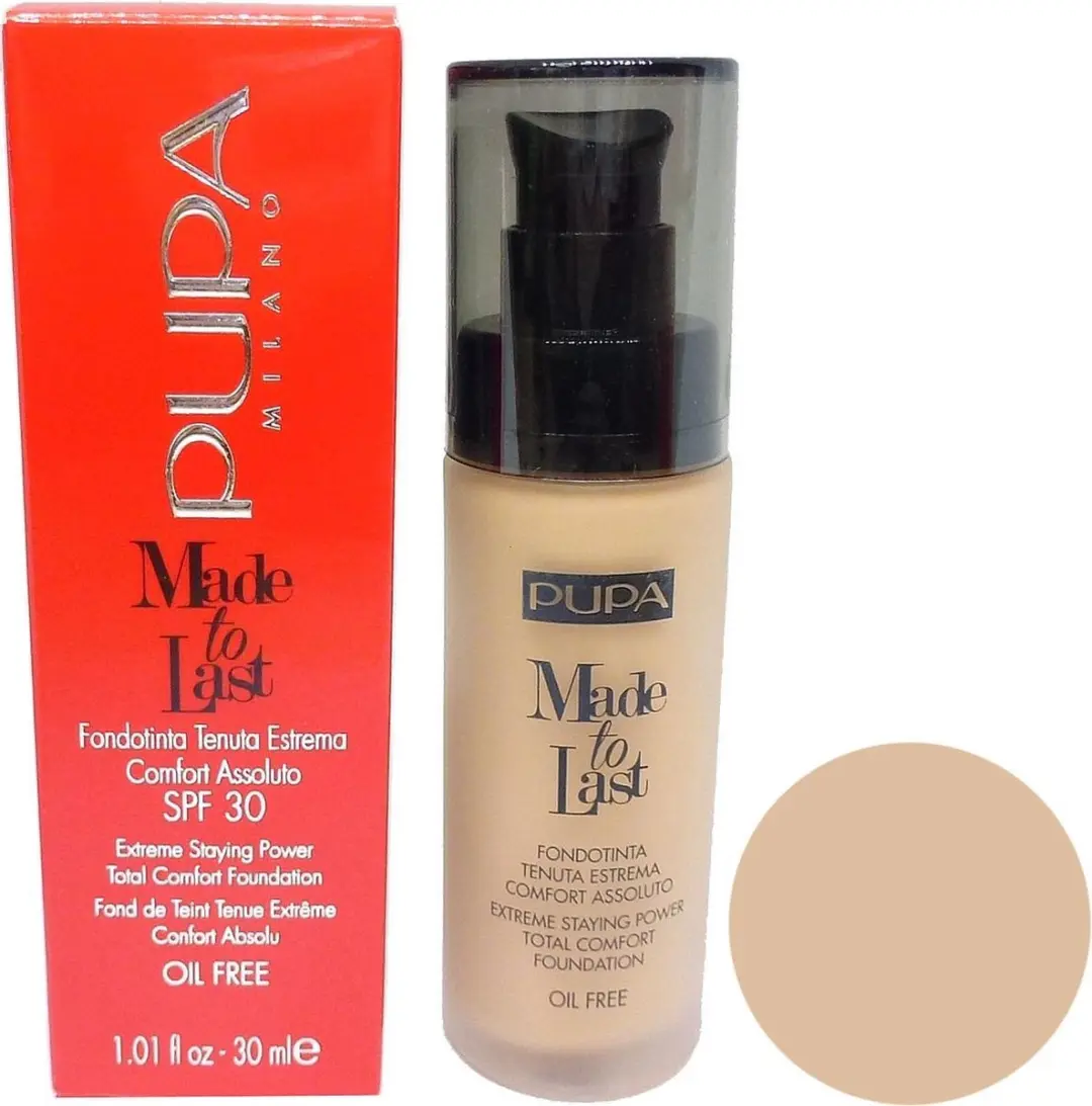 Pupa Made to Last Foundation Cinnamon Beige 055 - 30ml - afbeelding 6 van 6