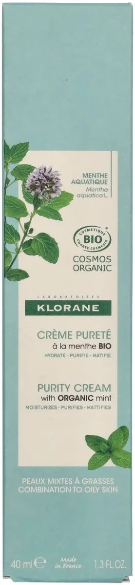Klorane Huid Crème Menthe Aquatique 40ml