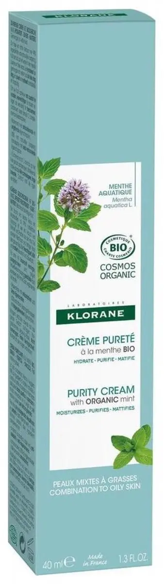 Klorane Huid Crème Menthe Aquatique 40ml