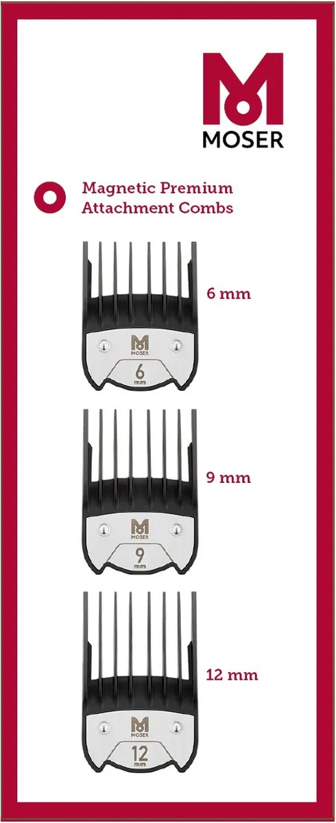 Wahl Opzetkam Type 19 1801 Set - 6/9/12mm - Zwart