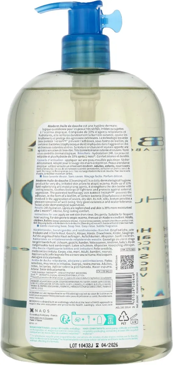 Bioderma Atoderm Doucheolie 1000ml