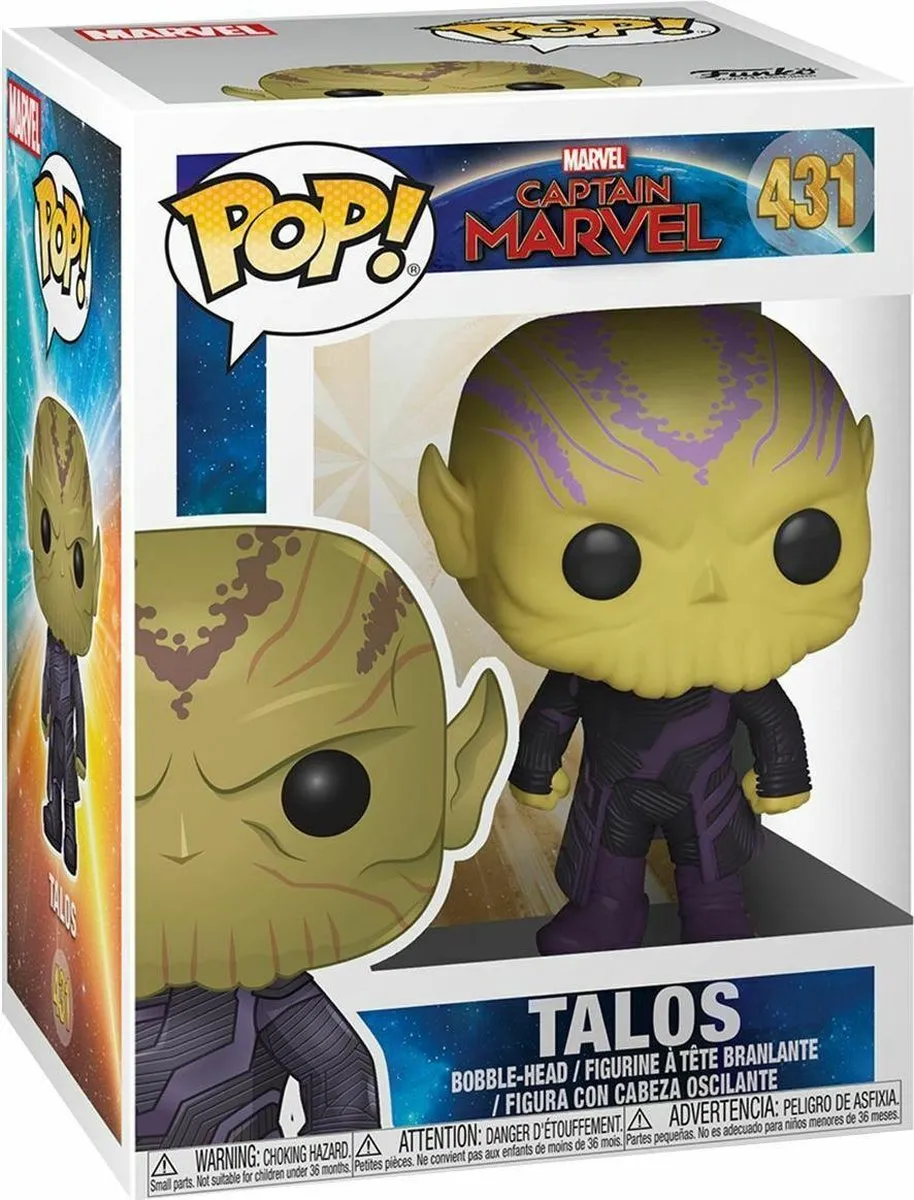 Funko POP! Talos Captain Marvel Figuur 36378 - 10cm - Multi