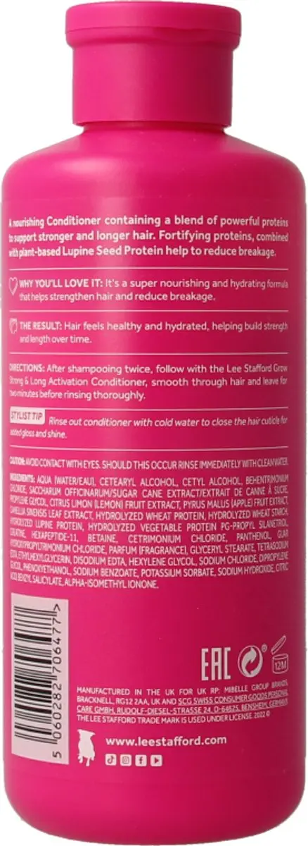 Lee Stafford Grow It Longer Conditioner 250ml