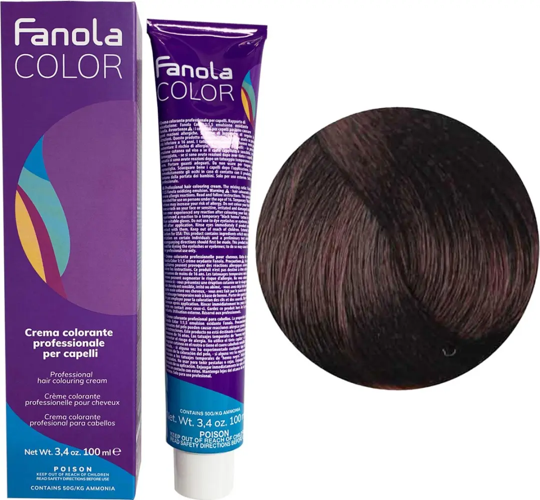 Fanola Professional Haarverf 5.4 Light Chestnut Copper - 150ml