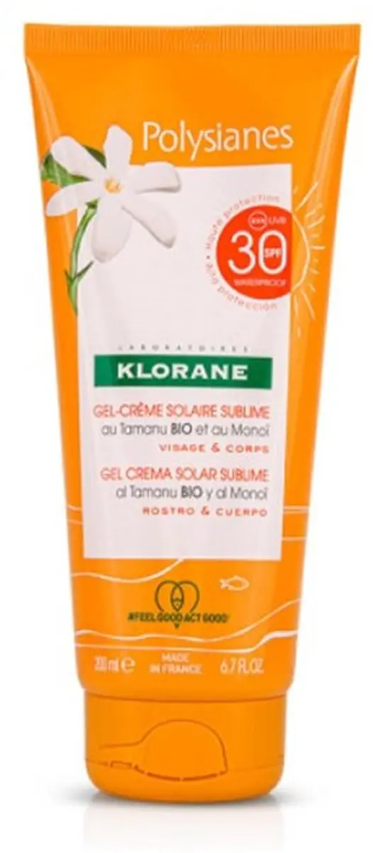 Klorane Polysianes Sublime SPF30 Zonnebrandgel 200ml
