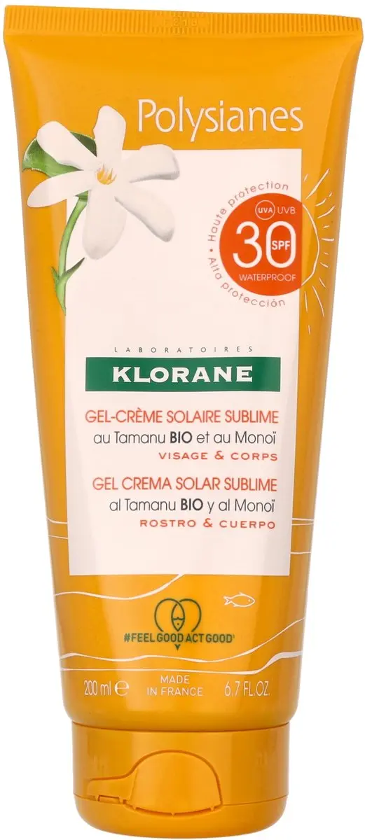 Klorane Polysianes Sublime SPF30 Zonnebrandgel 200ml