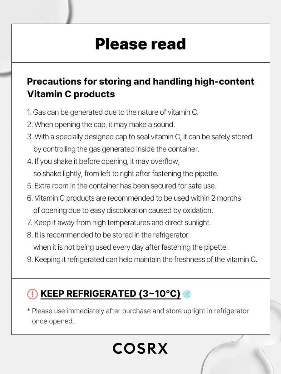 CosRx The Vitamin C 23 Serum 20ml - Vitamine E & Hyaluronzuur - afbeelding 6 van 6