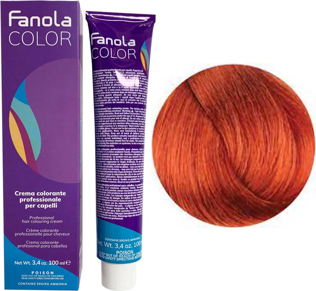 Fanola Professional Colouring Cream 8.44 Light Blonde Intense Copper - 150ml