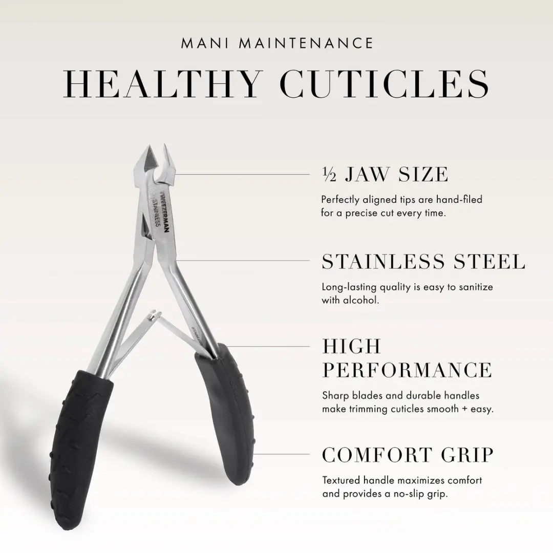 Tweezerman Great Grip Cuticle Nipper - RVS