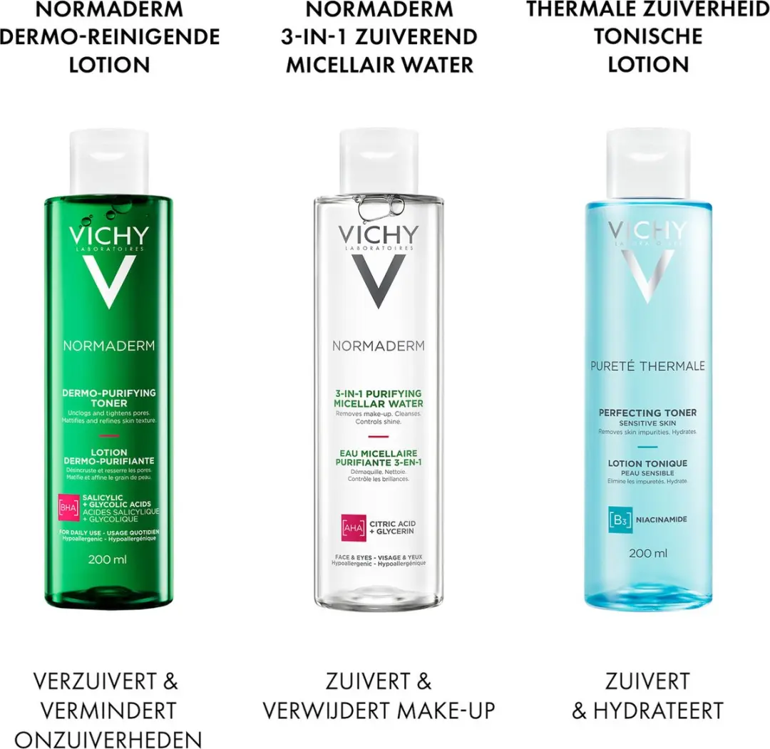 Vichy Normaderm Zuiverende Lotion 200ml - Salicylzuur & Glycolzuur - afbeelding 6 van 6