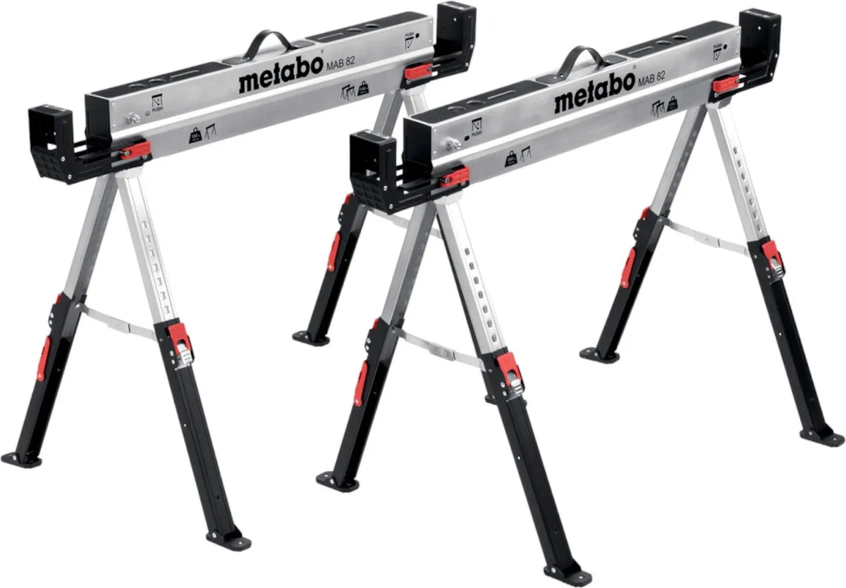 Metabo MAB 82 Werkbok 590kg - 2 Stuks - Zilver/Zwart