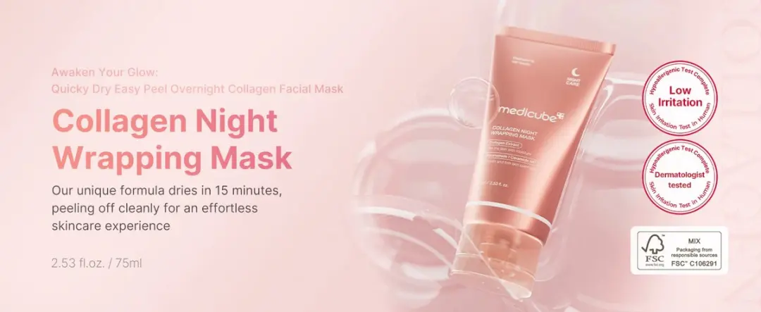 Medicube Collagen Night Wrapping Mask 75ml - Roze