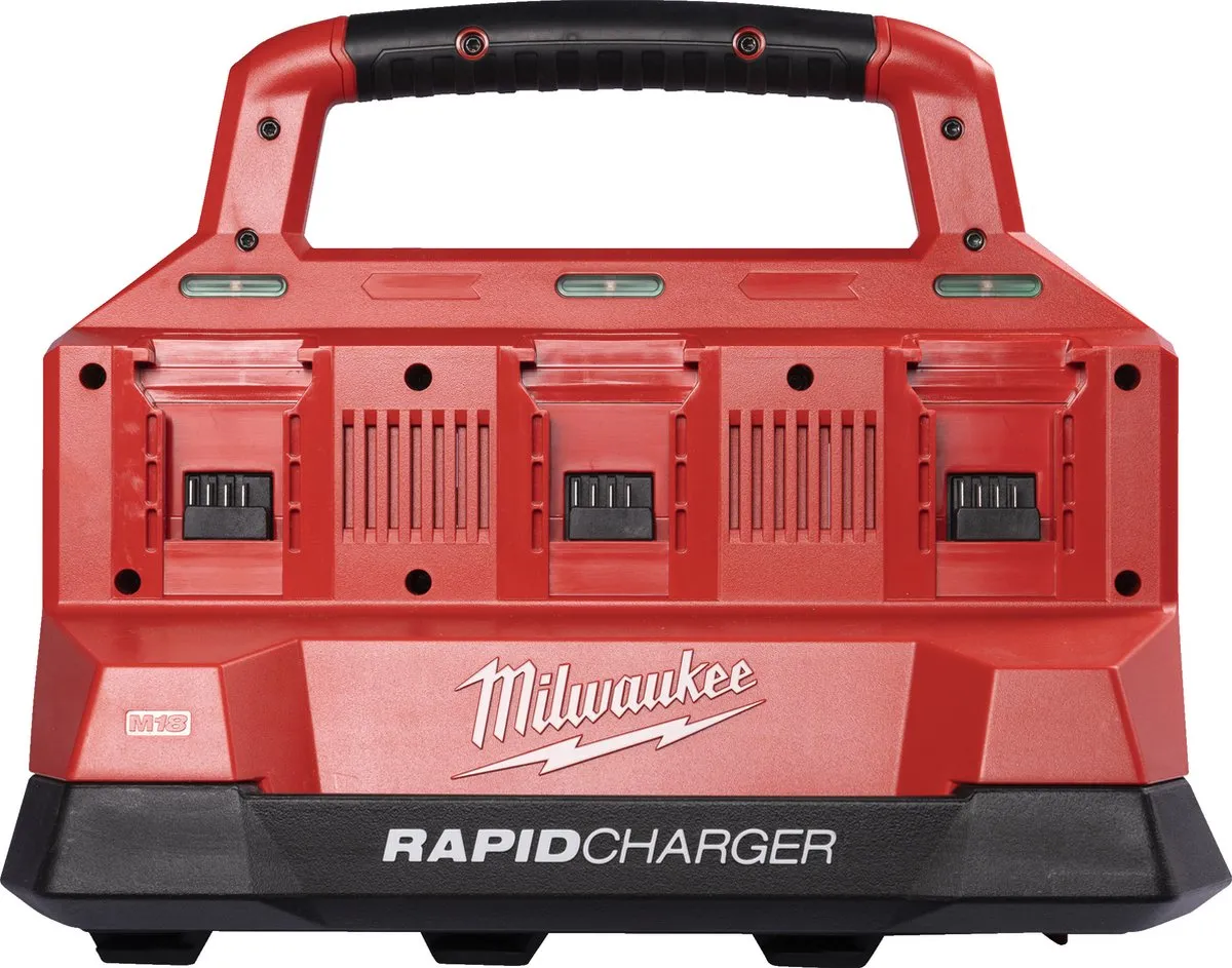 Milwaukee M18 PC6 PACKOUT Dual-Bay Snellader 18V