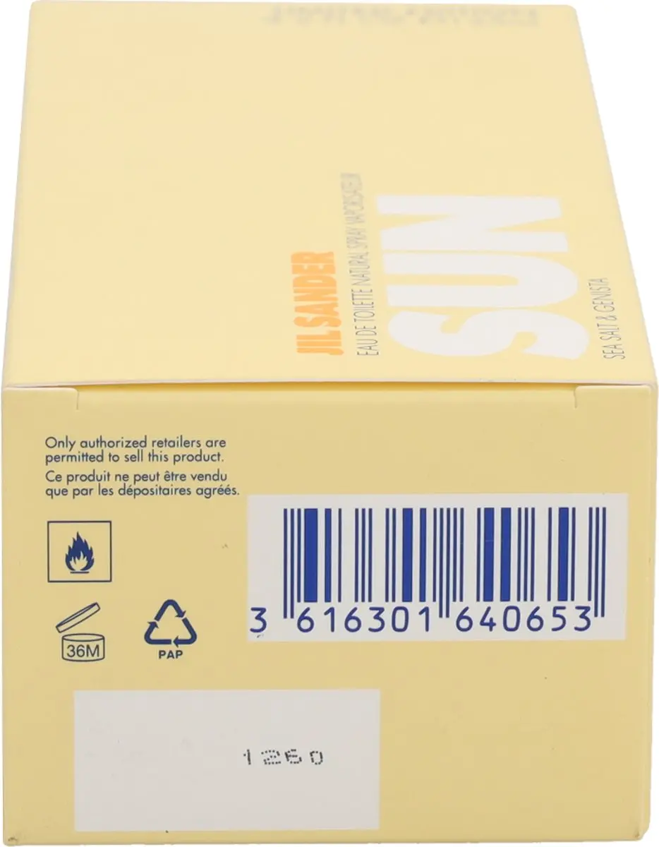 Jil Sander Sun Sea Salt & Genista Eau de Toilette 125ml