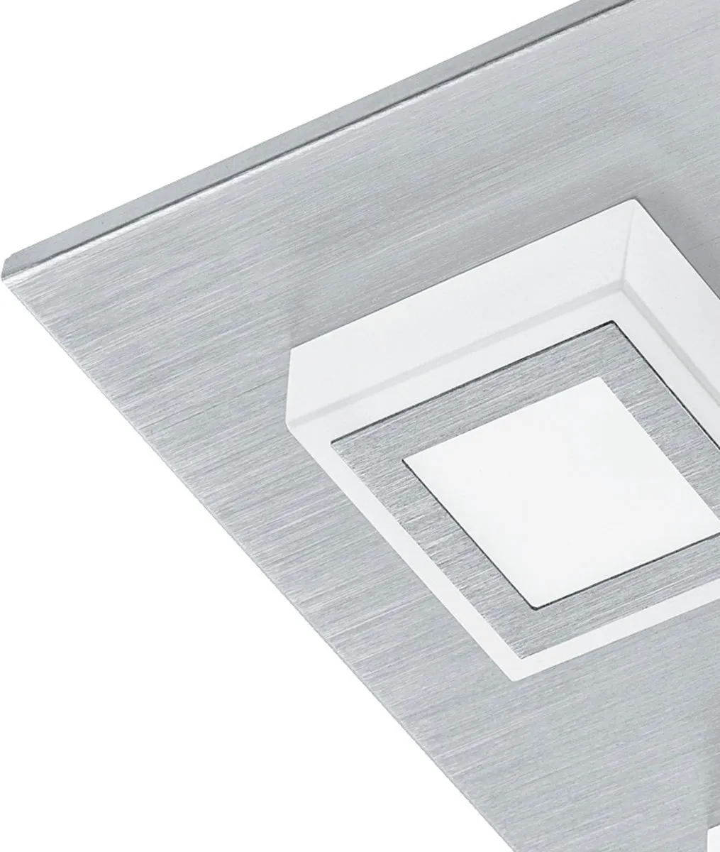 Eglo Masiano Plafondlamp 4 Lichtpunten - Aluminium - Warm Wit 3000K