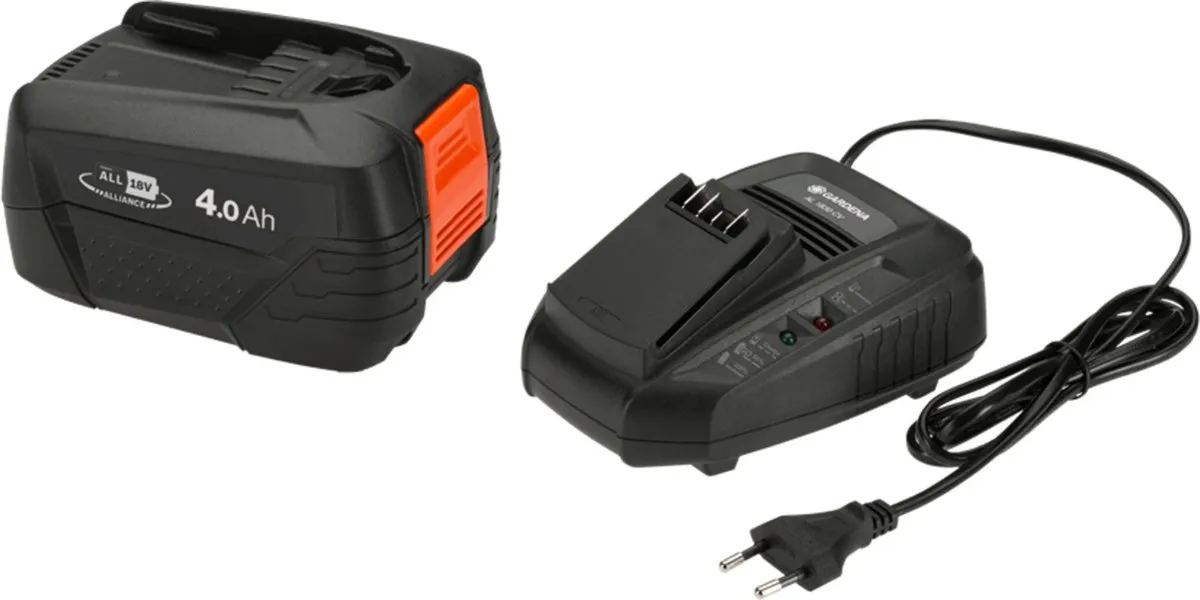 Gardena Startset P4A QC 4.0Ah Accu & Lader