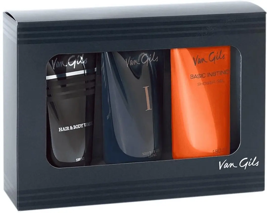 Van Gils Geschenkset Douchegels - 3x150ml - Basic Instinct/Strictly for Men