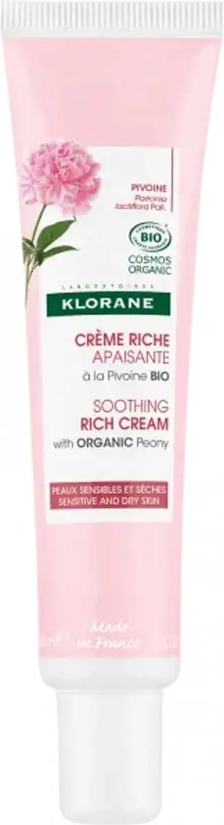 Klorane Huid Dagcrème Pivoine BIO 40ml