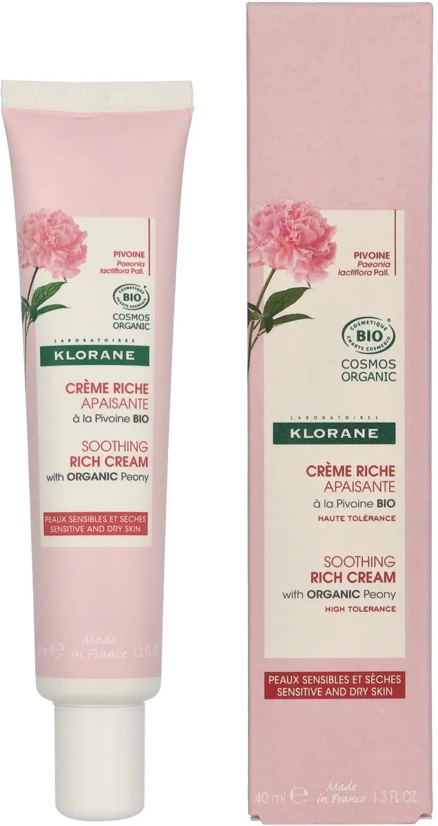Klorane Huid Dagcrème Pivoine BIO 40ml - 40 Stuks