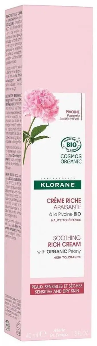 Klorane Huid Dagcrème Pivoine BIO 40ml - 40 Stuks