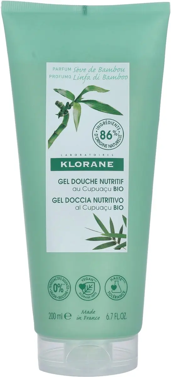 Klorane Douchegel BIO Cupuaçu Bamboesap 200ml