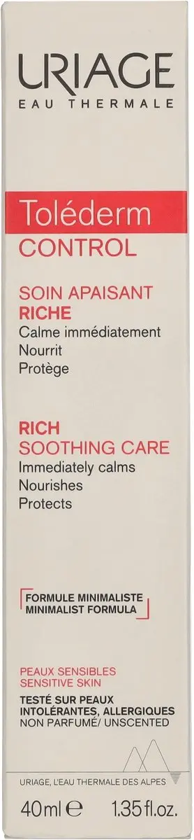 Uriage Toléderm Control Soin Apaisant Crème 40ml - 40 Stuks