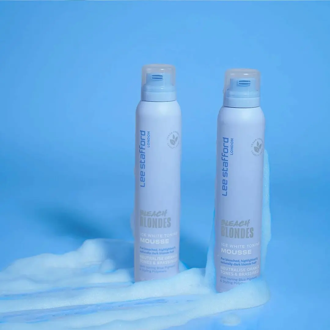 Lee Stafford Bleach Blondes Ice White Toning Mousse 200ml