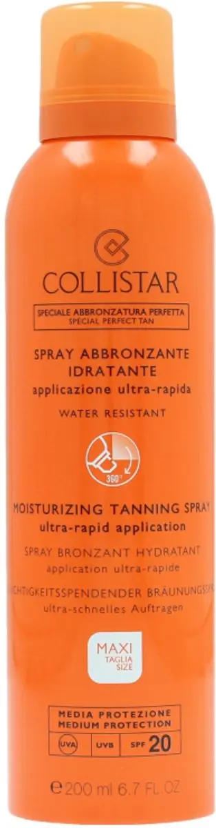 Collistar Moisturizing Tanning Spray SPF20 - 200ml - afbeelding 6 van 6