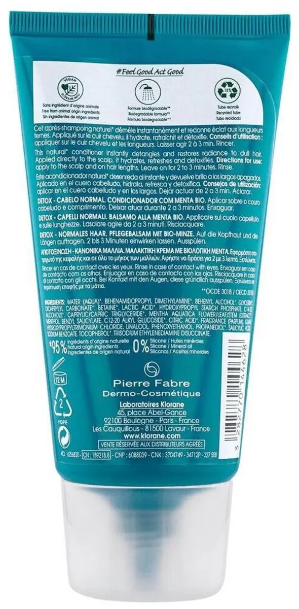 Klorane Organic Mint Conditioner 150ml