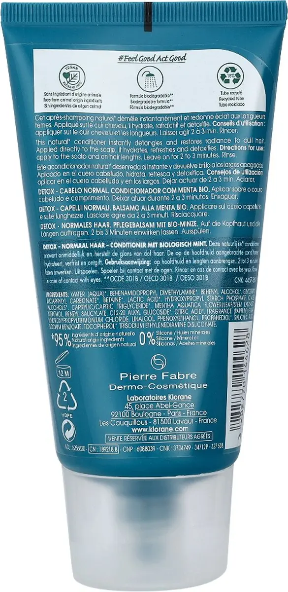 Klorane Organic Mint Conditioner 150ml