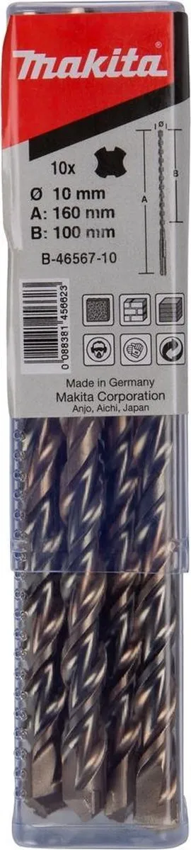 Makita SDS-Plus Boor 10x160mm - 10 Stuks