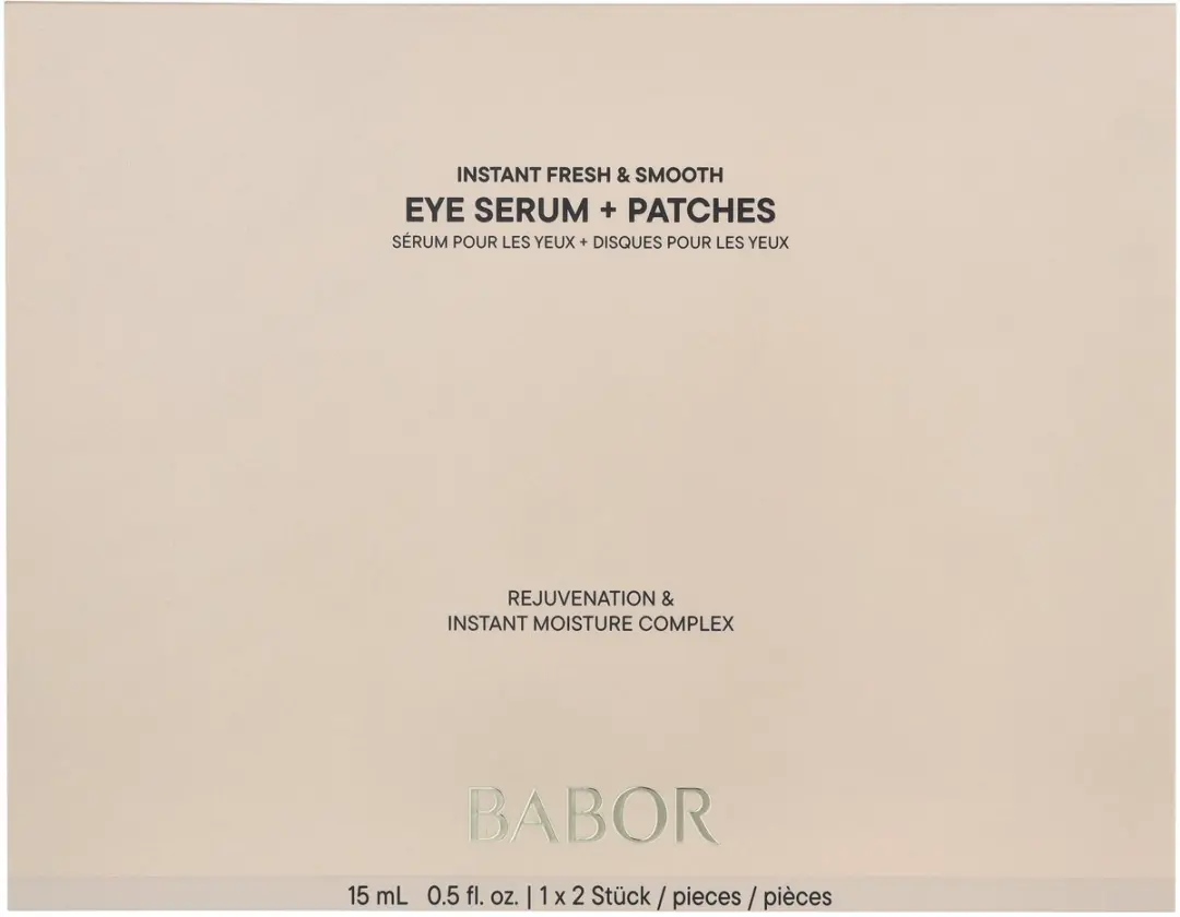 Babor Instant Fresh & Smooth Oogserum & Patches - 15ml + 2 Stuks