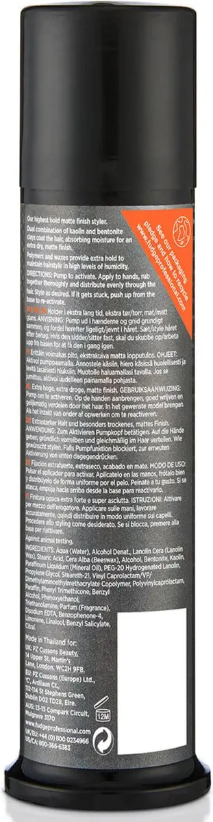 Fudge Wax Matte Hed Extra 85ml