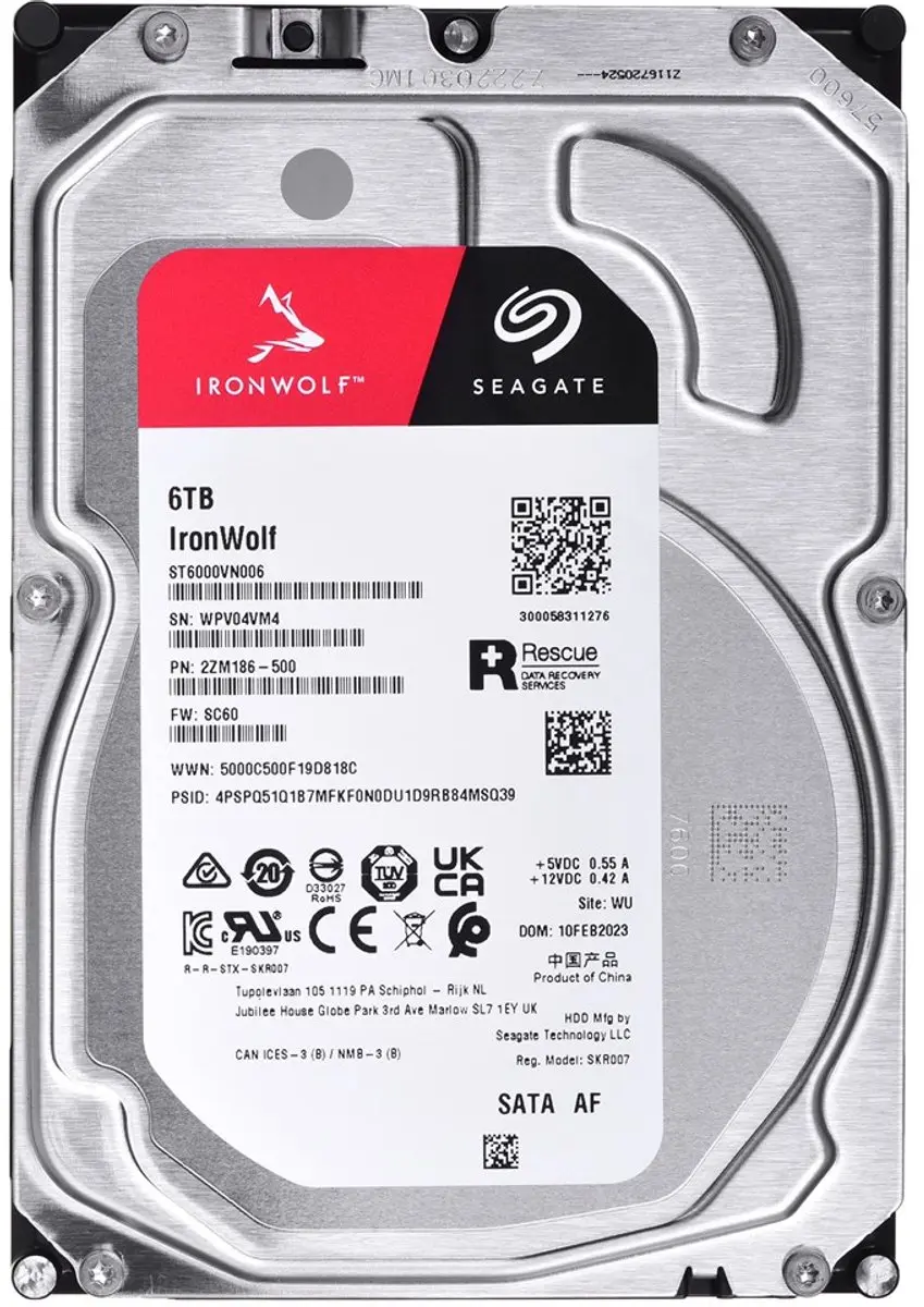 Seagate IronWolf ST6000VN006 NAS HDD 6TB - afbeelding 4 van 6
