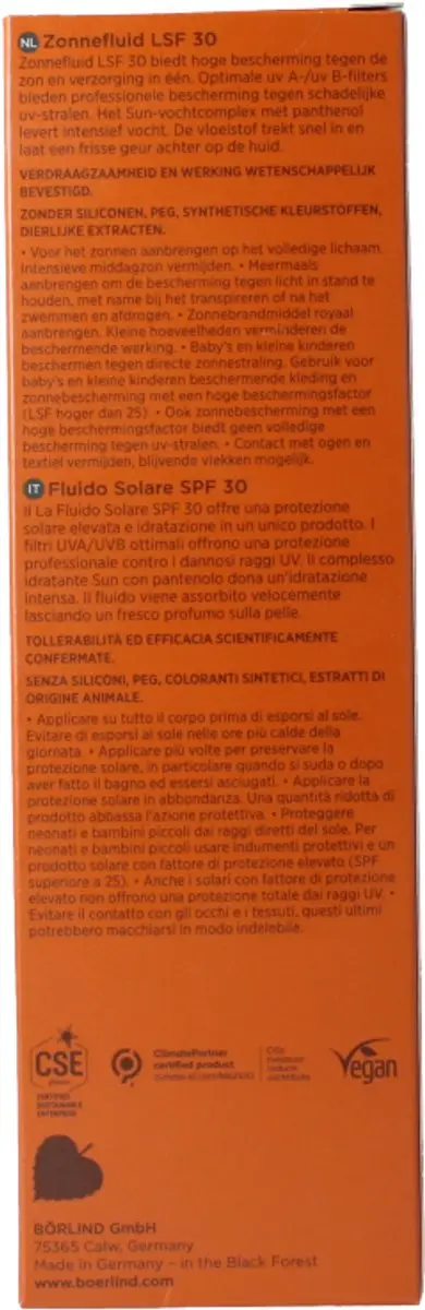 Annemarie Börlind Body Suncare Fluid SPF30 200ml