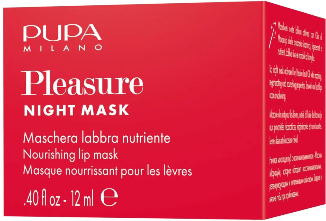 Pupa Milano Pleasure Night Mask Nachtverzorging 12ml