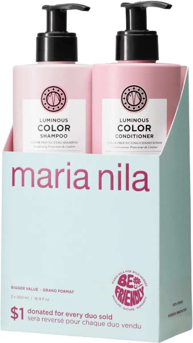 Maria Nila Luminous Colour Care Duo - 2x500ml Shampoo & Conditioner