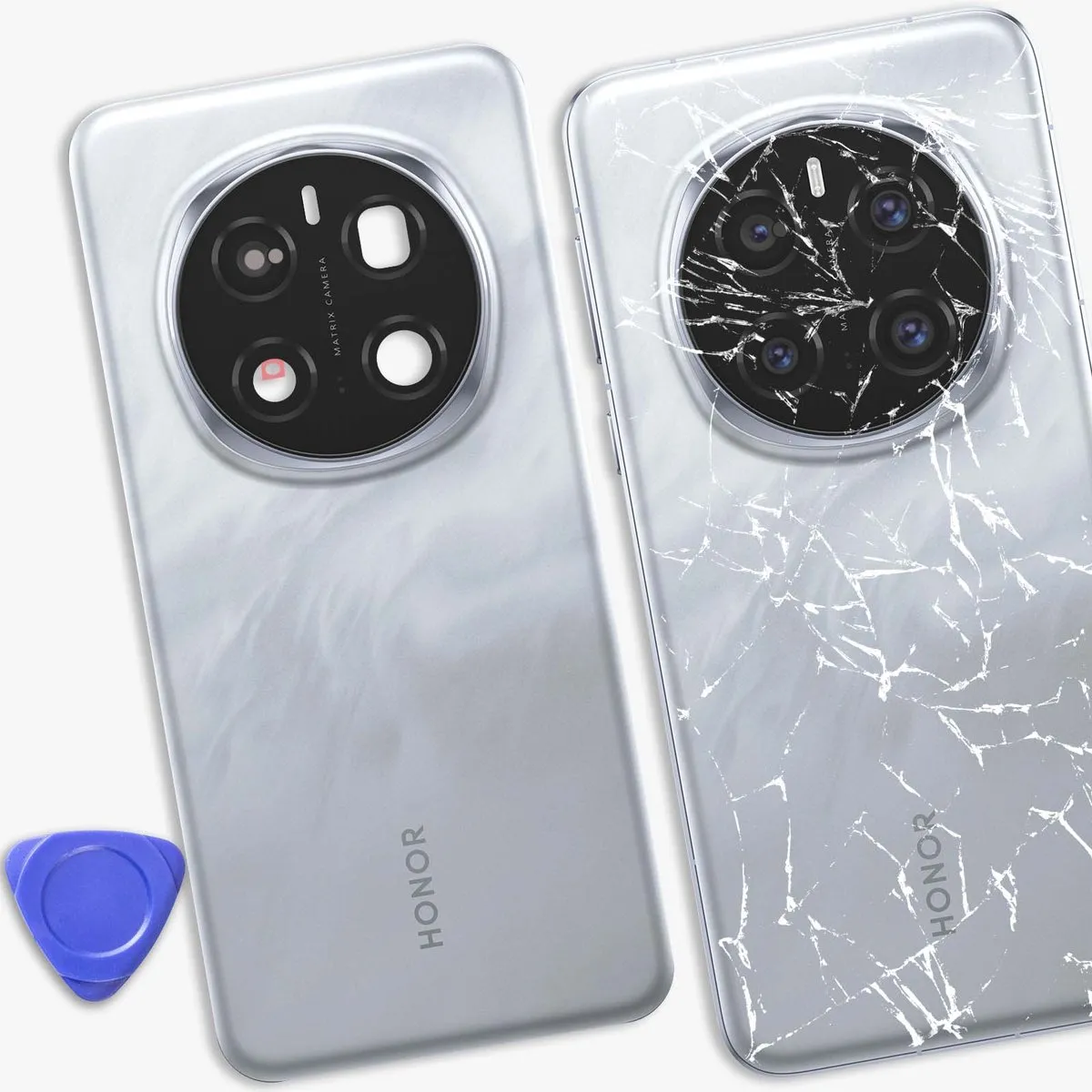 Honor Magic7 Pro Achterbatterijcover - Grijs