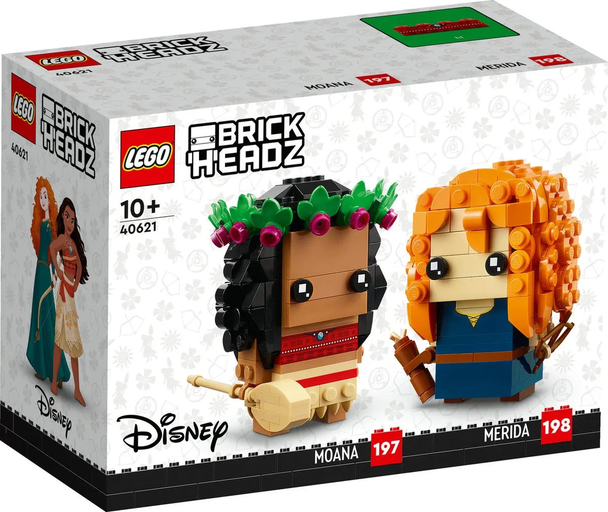 LEGO Disney Brickheadz 40621 - Vaiana & Merida - 410 Stukken - afbeelding 3 van 6