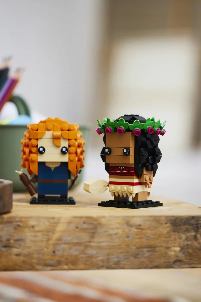 LEGO Disney Brickheadz 40621 - Vaiana & Merida - 410 Stukken - afbeelding 2 van 6