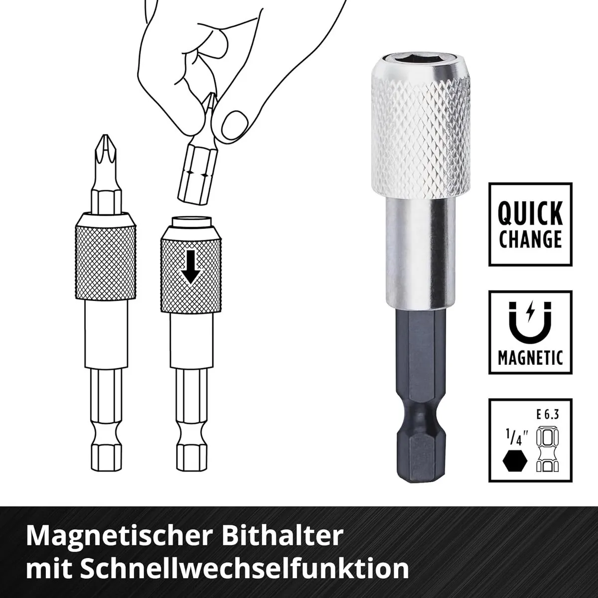 Einhell Bitset M-CASE 33-delig - Metaal