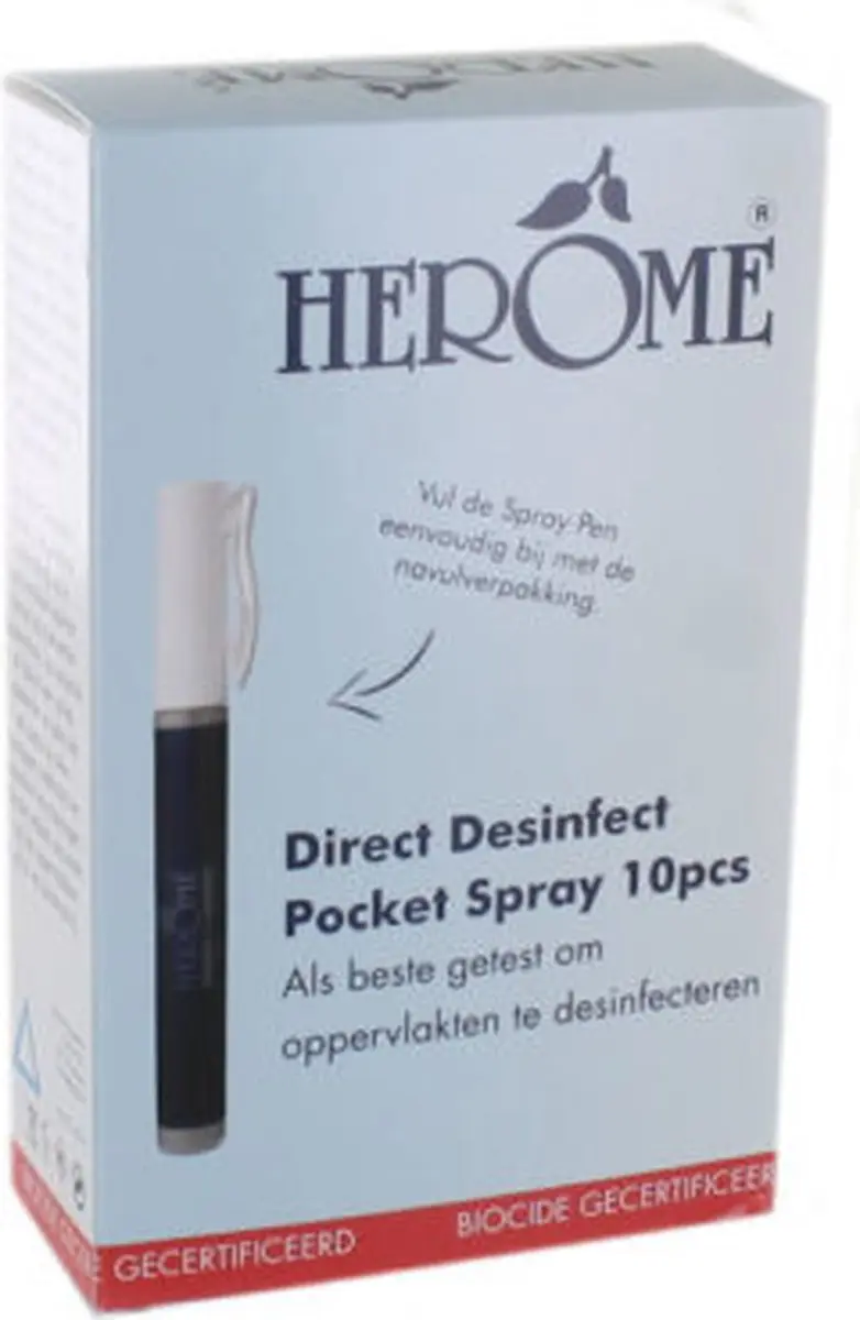 Herome Handspray Pocket Desinfectie 10ml - 10 Stuks