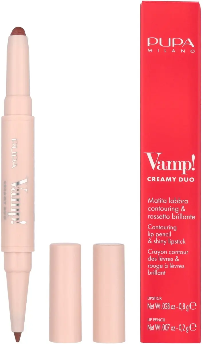 Pupa Milano Vamp! Creamy Duo Lip Pencil & Lipstick Medium Nude