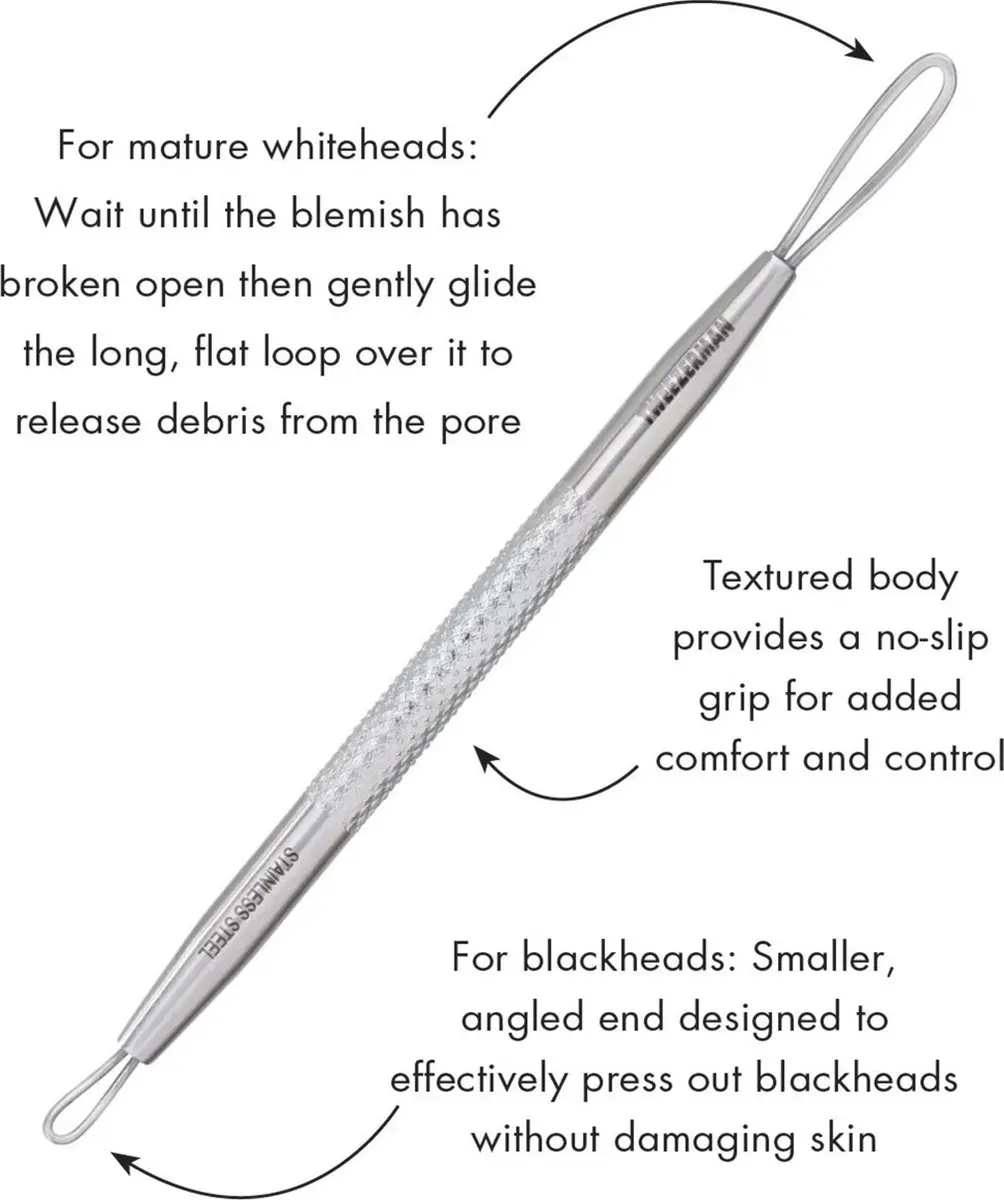 Tweezerman Comedonendrukker - Blackhead & Whitehead Verwijderaar