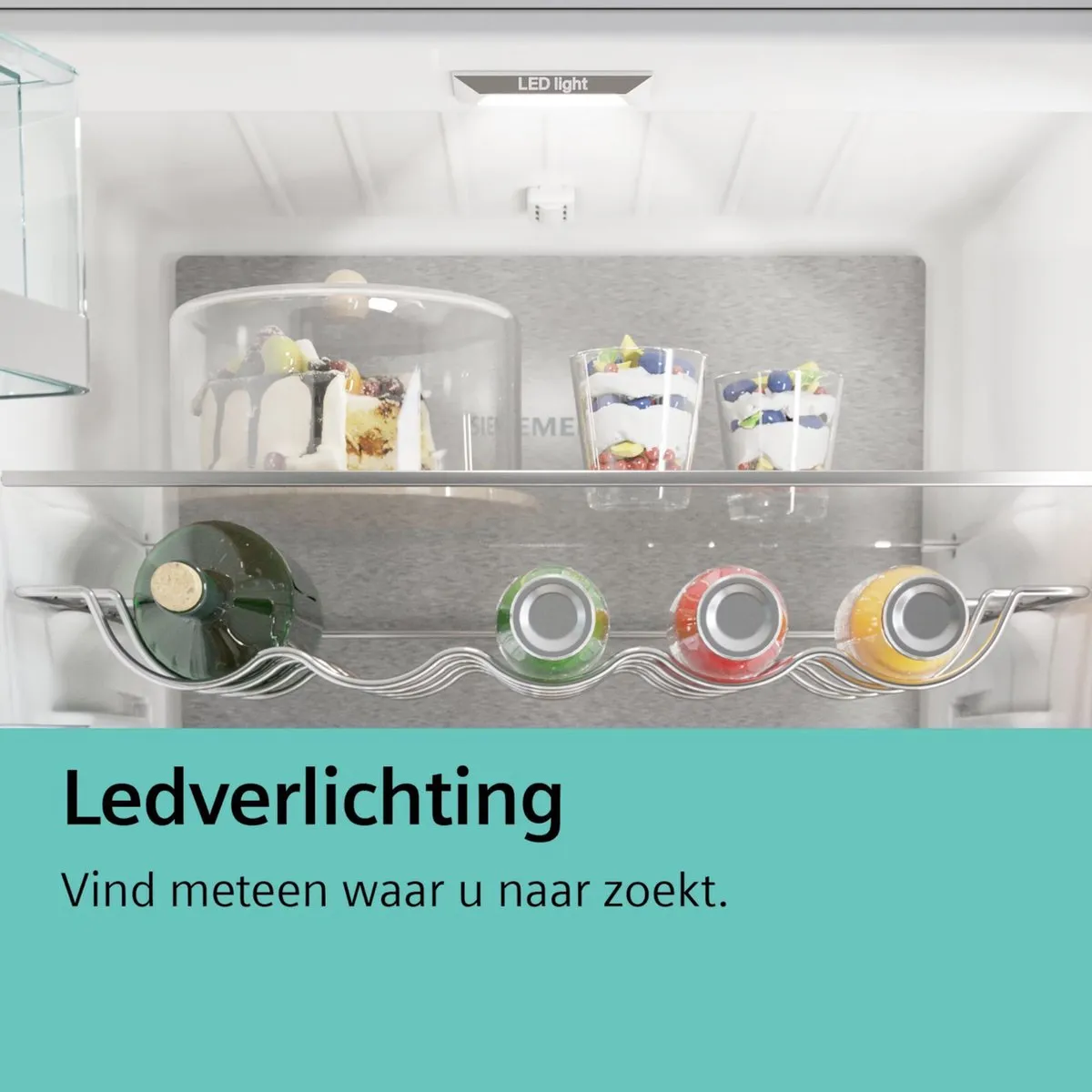 Siemens iQ300 KI22LVFE0 Inbouwkoelkast 119L - Wit