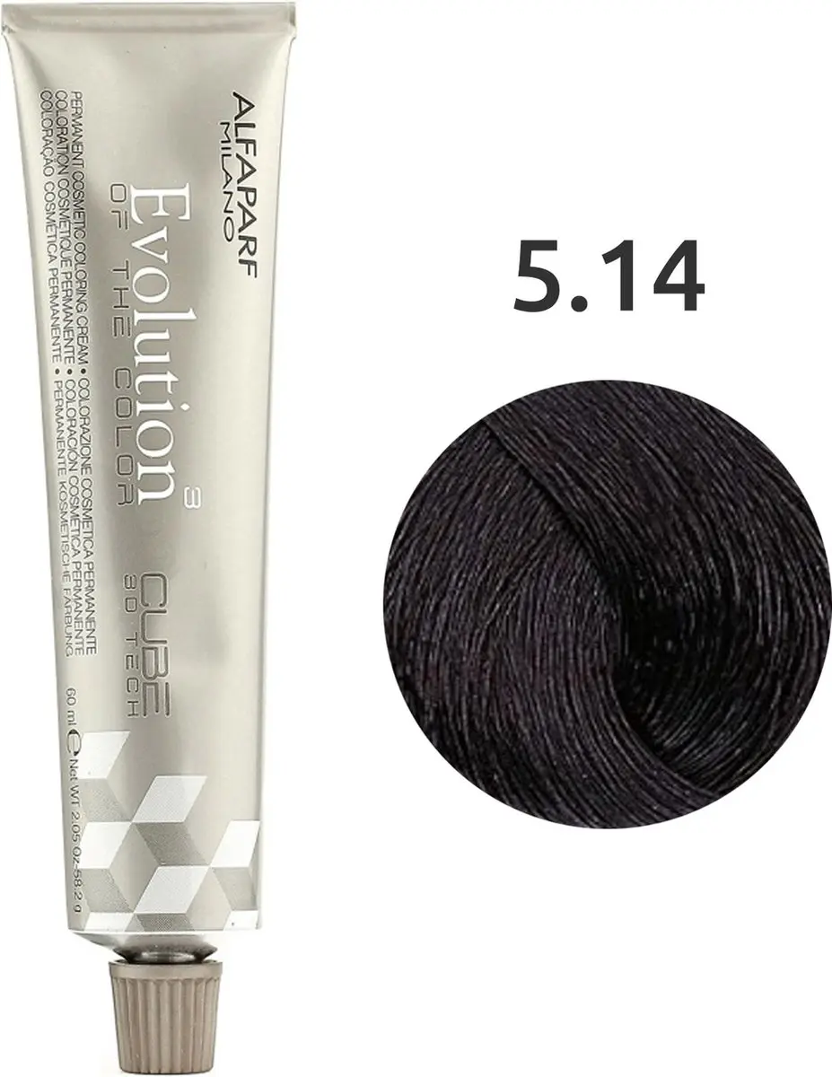 Alfaparf Milano Evolution of the Color 5.14 60ml - Zwart
