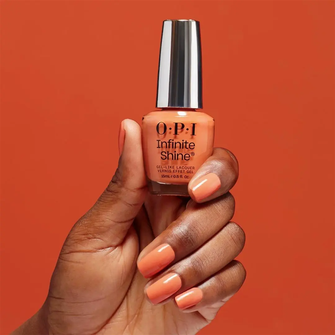O.P.I. Infinite Shine Nagellak - Peach 150ml - Zwart