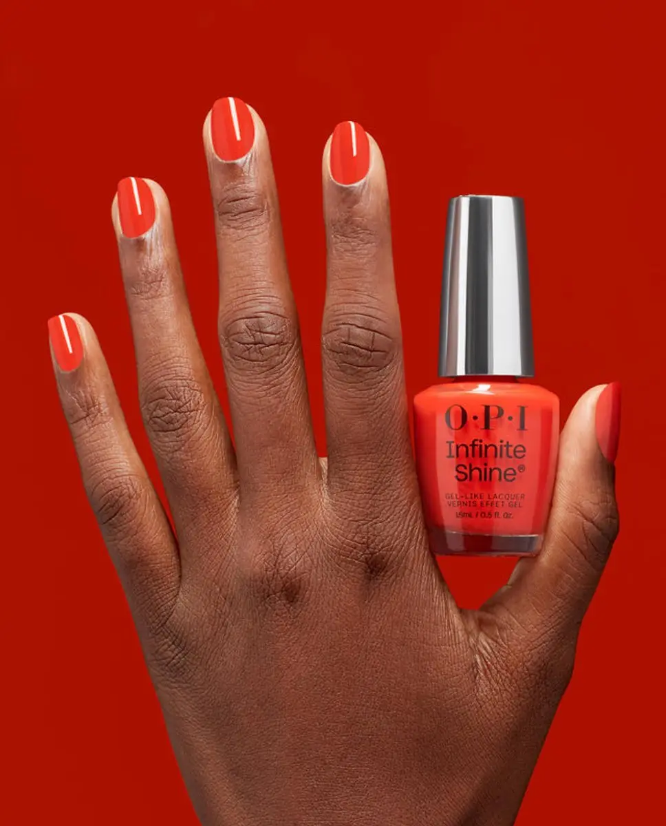 O.P.I. Infinite Shine Mini Plaid Flirt Nagellak - 15ml - Rood