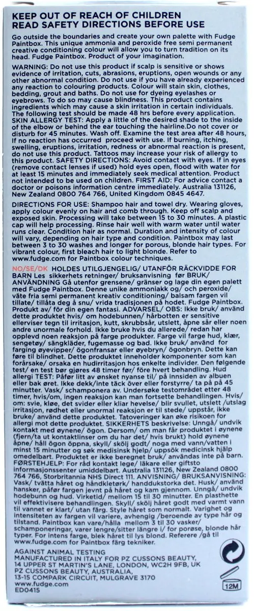 Fudge Professional Paintbox Gold Coast 75ml - Haarkleuring Geel