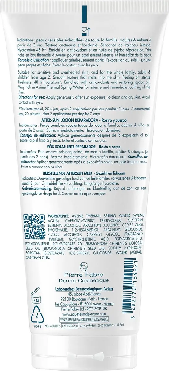 Avène Herstellende Aftersun 200ml